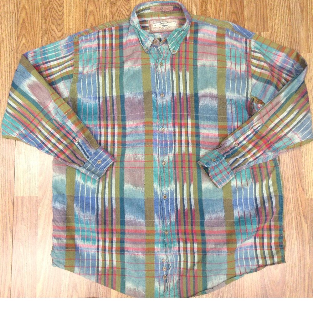 VTG 1994 AMERICAN TERRAIN ROBERT PERITZ 100% COTTON SHIRT X-LARGE, XL